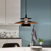 Brenda Pulldown Black Pendant Light