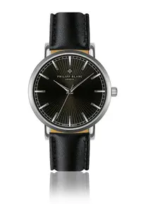 在飛比找ZALORA購物網優惠-Vernier black leather