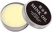 [Generic] Leather Care Cream - Protection Cream | Leather Recoloring Balm with Mink Oil | Balm Repair for Faded and Worn Absorbent Furniture Couches Shoes Bags Jacket Wallets Sofa Products Care