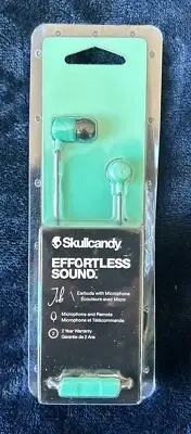 Skullcandy Jib Wired Earbuds with Microphone Noise Isolating Miami Blue NIP