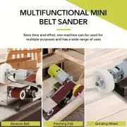 Electric Belt Sander Polishing Sharpening Machine DIY Knife Sharpener Grinder