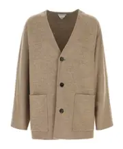Bottega Veneta V-Neck Cardigan IT52,IT50,IT54 light brown