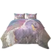 Horses Art Glow White Horse Coverlet
