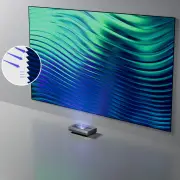 "[Include 100"" Screen] CASIRIS A6 4K Triple UST Projector with 100"" Black Grid Screen Ultra Short Throw 2200 ANSI Lumens"
