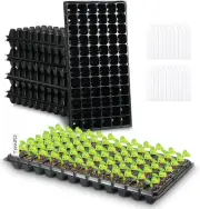 HOXHA 15 Pack Seed Starter Kit, 72 Cell Plug Starting Trays Extra Strength Pl...