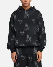 [SAINT MORTA] Saint Morta Doves Premium Hoodie Black - Size M M Black