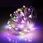 4M 40LED Colourful 2-4M Battery Powered String Fairy Lights Copper Wire Waterproof Xmas Decor Warm