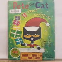 在飛比找蝦皮購物優惠-二手書📗英文繪本Pete the Cat Saves Chr