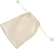 [Healeved] Woven Bucket Bag Inner Storage Pouch Lightweight Polyester Drawstring Accessory for Organizing Essentials for Travel Everyday Use