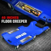 Low Profile 40" Rolling Garage Mechanic Repair Creeper w/ 6 Swivel Casters Blue