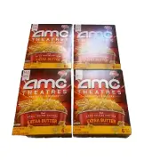 Lot Of 4 AMC Theatres Movie Theatre Extra Butter Microwave Popcorn 6pk-18.62oz