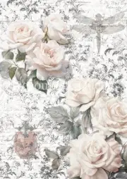 Sketches Background | A3 or A4 Rice Paper | Decoupage Paper | Decoupage Queen