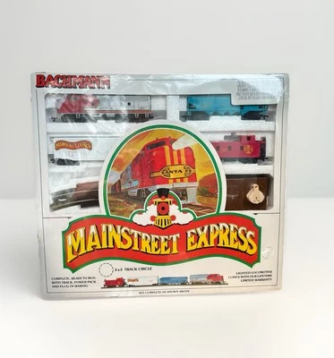 NOS Bachmann Mainstreet Express HO Electric Train Set 40-0484 Santa Fe Sealed