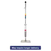 Boardwalk� Bucketless Microfiber Mop System, 5 x 18 Head, 59" Handle, Blue/Gray