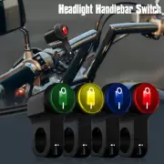 Motorcycle Handlebar Switch Handlebar Toggle w/On Off Fog Spotlight Push Button