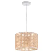 Mercator Tia 1 Light Pendant Small Natural Trim