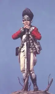 Valiant Miniature Kit# 9935 - British Regular Bunker Hill, 1775 100mm