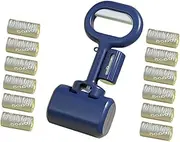 ROMISBABA 1 Set Poop Scoop with Long Handle Durable Puppy Poop Picker for Easy Clean Up Includes Waste Bags for Dogs and Outdoor Use
