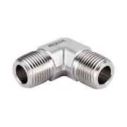 FITOK 316 SS 1 Male NPT 90 Degree Elbow Pipe Fitting 5300 psi, SS-PME-NS16