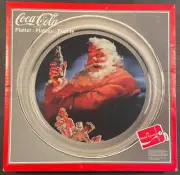 1993 Issue COCA-COLA "Collectible" 13" "SANTA" GLASS Serving PLATTER
