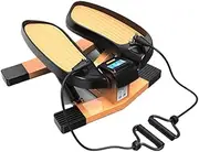 Home&Office Workout,Fitness Jogging Anti-Skid Pedal,mini Stepper with Resistance Bands,Climbing Machine,air Stepper Clim