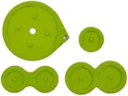 JMXLDS Replacement 1Set Button Conductive Silicone A B D-Pad Start Select Keypad Rubber Contact Pad for Gameboy Advance SP GBA SP Green