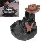 Incense Burner Ornament Backflow Incense Holder Art Crafts Home Office SPA Yo SL