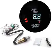 2 in 1 Meter 52MM Narrowband Digital Air Fuel Ratio Gauge Kit 12 V Car Volmeter with O2 Oxygen Sensor Car Modification Accessory