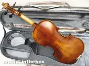 Good Quality Antique 4/4 flamed Back Violin+Bow+Rosin+Moon Case+String #AQ-S1