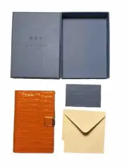 Smythson of Bond St Mara Leather Pocket Memo Pad Notebook With Pencil