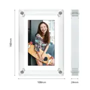 Acrylic Digital Photo Frame 7 Inch 1500Mah Battery Vertical Display IPS Screen 4