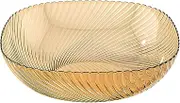 Aoveew Fruit Bowl Exquisite Centerpiece Serving Bowl for Kitchen Use Lasting Candy Bowl and Decorative Fruit Bowl Ideal for Home Parties (Amber)