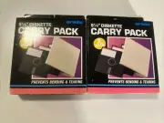 Arista 5 1/4” Diskette Carry Case Media Storage Plastic 2 Boxes 4 Cases NIB
