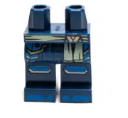 Lego - Minifigure Legs - Dark Blue, Armor, Belt Sash, Ninja