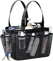 Mesh Shower Basket with 8 Compartments | Bath Organizer with 8 Storage Compartments Bathroom Essential,Bath Organizer College Dorm Essentials for Shampoo, Conditioner, Soap 通用