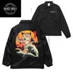 蔻馳 HITAM LOKAL COACH JACKET CAT 男士女士成人 COACH JACKET 黑色 JAPAN