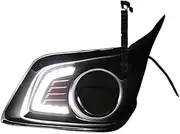 12V LED Car Drl Daytime Running Lights Accessories Compatible with Toyota HILUX Toyota HILUX VIGO Revo Champ 2012 2013 2014 with A Switch