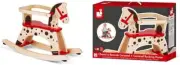 JANOD WOODEN ROCKING HORSE BRAND NEW IN BOX 12M+