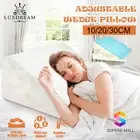Bed Wedge Pillow Cool Gel Memory Foam Adjustable Sleep Cushion Neck Back Support