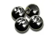 Mooneyes Valve Stem Caps Black Moon Ball (Set Of 2)