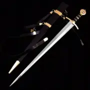 Custom & Handmade Carbon Steel Medieval Warrior Knight's Templar Full Tang Sword