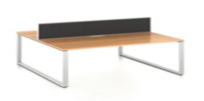 Worksmart Workstation Single Office Desk w Partition 1800mm x 750mm x 1150mm Vir