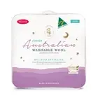 Tontine King Single Junior Homestead Australian Wool Mattress Protector White