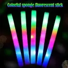 Dark Concert RGB LED Colorful Flashing LED Foam Stick Cheer Tube Glow Sticks