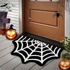 Non-fading Bathroom Rug Easy to Clean Bath Halloween Floor Mat with Plush