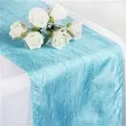 Sky Blue Taffeta Table Runners