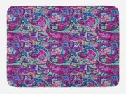 Navy and Blush Bath Mat Bathroom Decor Plush Non-Slip Mat 29.5" X 17.5"