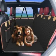 Dog Car Seat Cover Hammock Back Seat Protector Extender SUV Truck Large Black