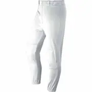 Wilson Youth Baseball Zipper Pants Elastic Waistband & Belt Loops White LG NWT