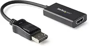 StarTech.com DisplayPort to HDMI Adapter with HDR - 4K 60Hz - Black - DP to HDMI Converter (DP2HD4K60H)
